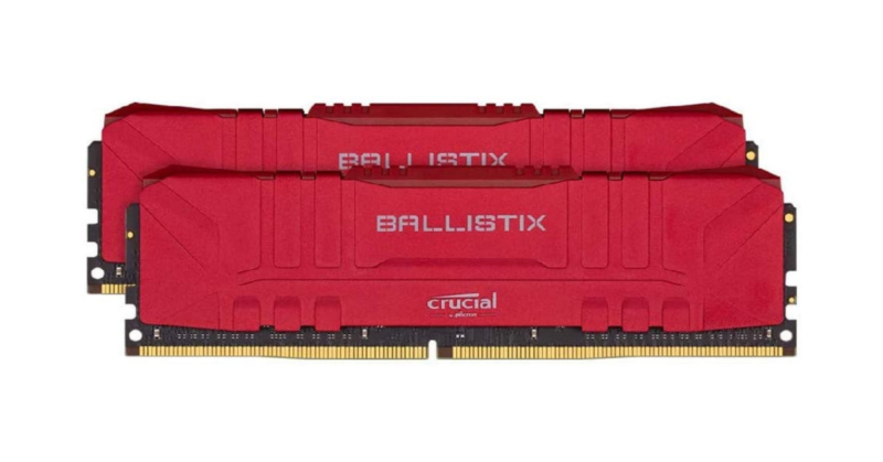 DDR4 32GB KIT 2x16GB PC 3000 Crucial Ballistix BL2K16G30C15U4R red