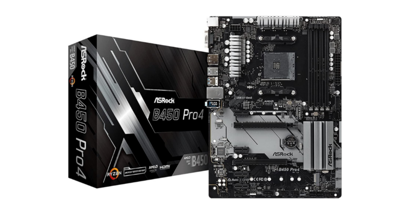 ASROCK B450 PRO4 (AM4) (D)