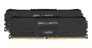 DDR4 16GB KIT 2x8GB PC 3600 Crucial Ballistix BL2K8G36C16U4B Black