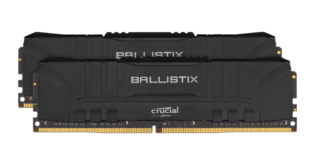 DDR4 16GB KIT 2x8GB PC 3000 Crucial Ballistix BL2K8G30C15U4B Black