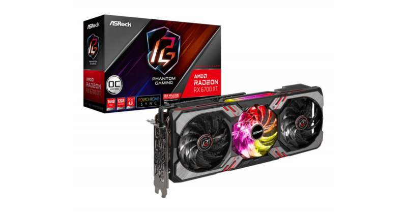 VGA ASRock Radeon RX 6700 XT 12GB Phantom Gaming D OC