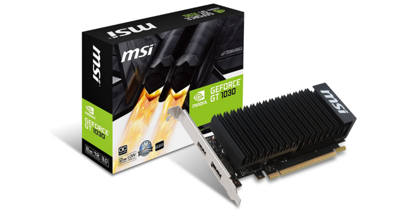 VGA MSI GeForce GT 1030 2GB 2GH LP OC (Heatsink/LP)