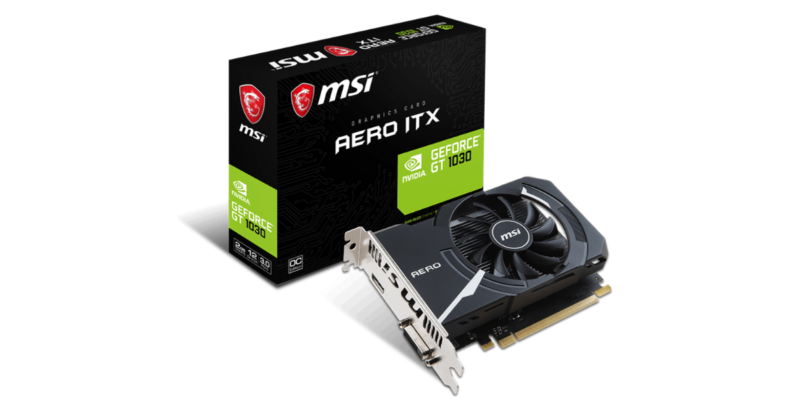 VGA MSI GeForce GT 1030 2GB AERO ITX 2G OC (FAN/ITX)