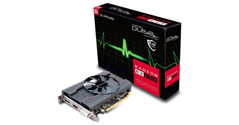 VGA SAP PULSE RADEON RX 550 2G GDDR5 HDMI / DVI-D / DP (UEFI) (2 Jahre Herstelllergarantie)