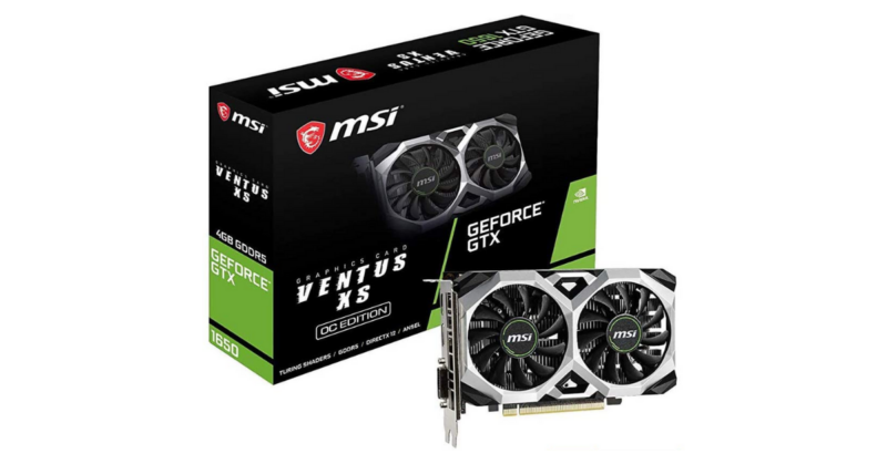 VGA MSI GeForce GTX 1650 4GB Ventus XS OCV1