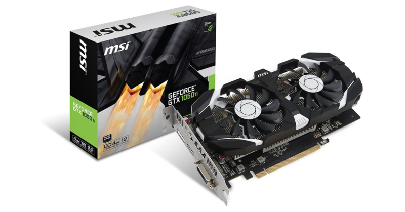 VGA MSI GeForce GTX 1050 Ti 4GB 4GT OC