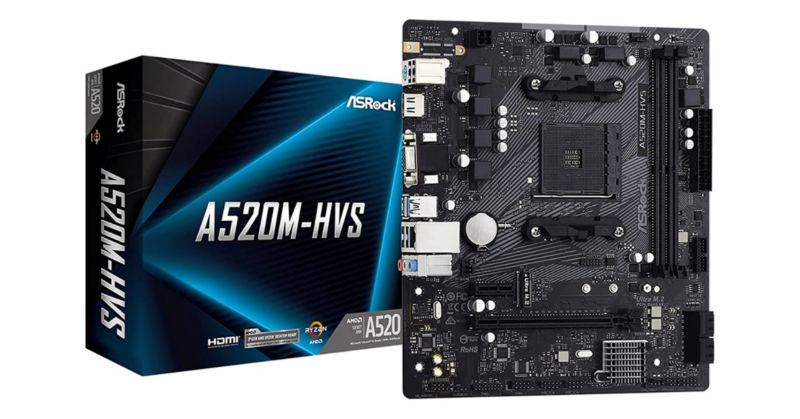 ASROCK A520M-HVS (AM4) (D)