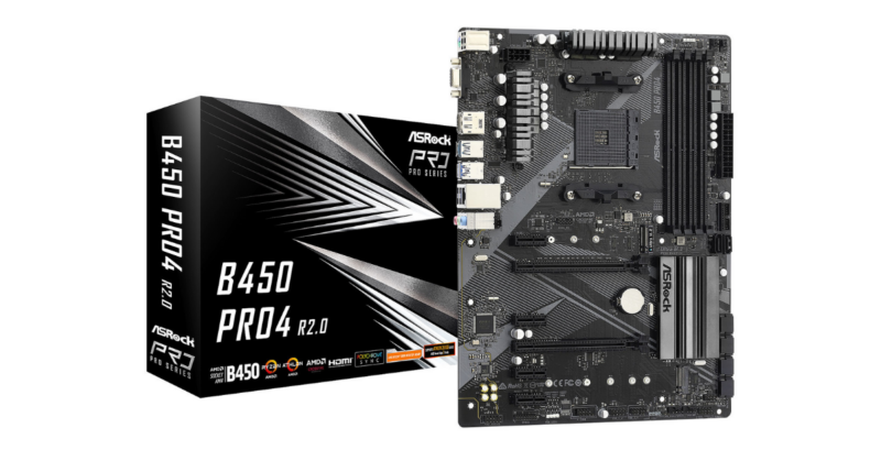 ASROCK B450 PRO4 R2.0 (AM4) (D)