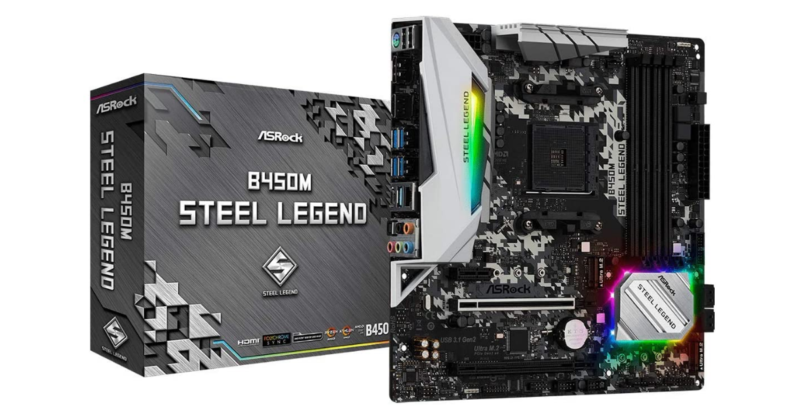 ASROCK B450M STEEL LEGEND (AM4) (D)