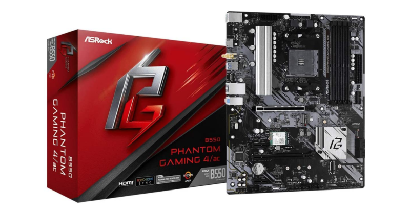 ASROCK B550 PHANTOM GAMING 4/AC (AM4) (D)