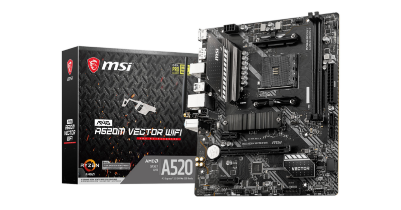 MSI MAG A520M VECTOR WIFI (AM4) (D)