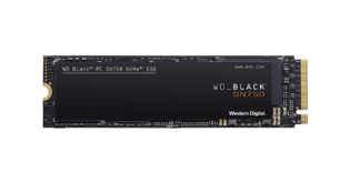 SSD WD Black 500GB SN750 High Performance NVME M.2 PCIe Express Gen3 x4 WDS500G3X0C