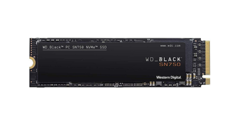 SSD WD Black 500GB SN750 High Performance NVME M.2 PCIe Express Gen3 x4 WDS500G3X0C