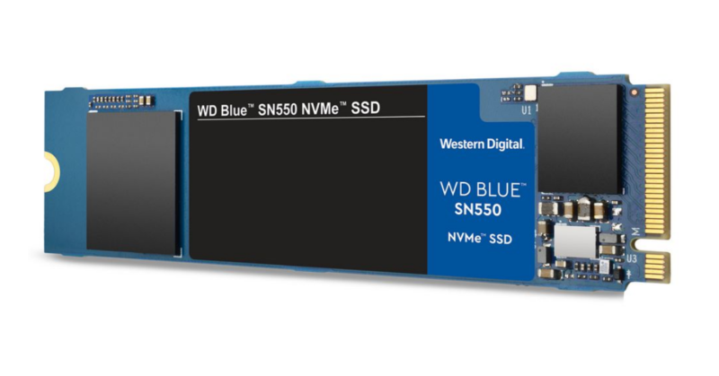 SSD WD Blue 1TB SN550 NVME M.2 PCI Express Gen3 x4 WDS100T2B0C