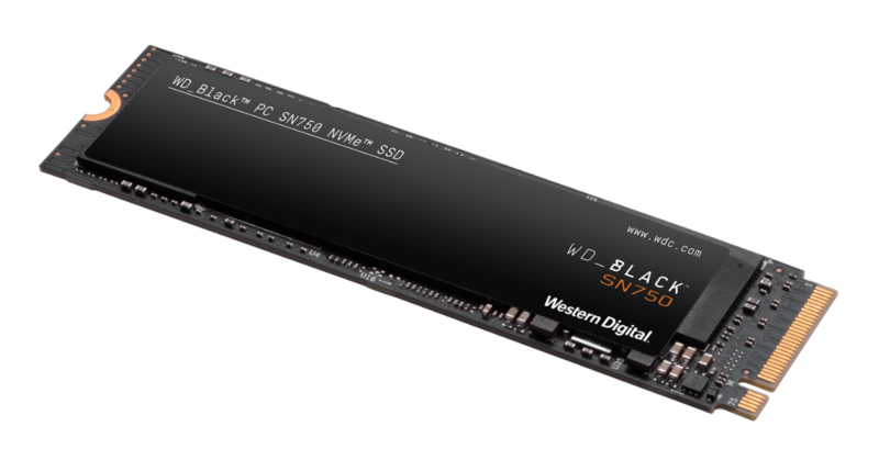 SSD WD Black 1TB SN750 High Performance NVME M.2 PCIe Express Gen3 x4 WDS100T3X0C