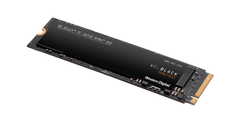 SSD WD Black 250GB SN750 High Performance NVME M.2 PCIe Express Gen3 x4 WDS250G3X0C