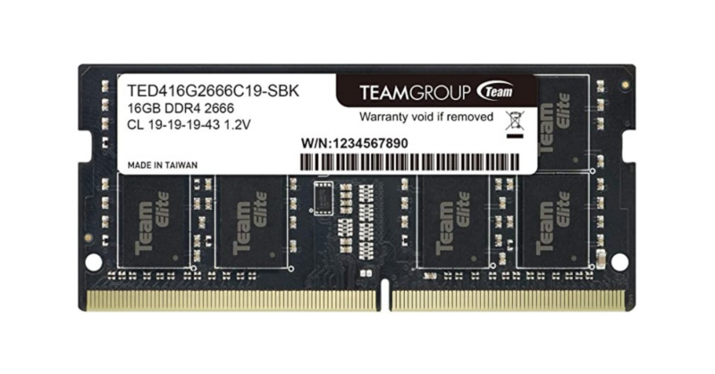 S/O 8GB DDR4 PC 2666 Team Elite retail TED48G2666C19-S01