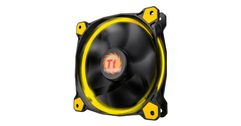 PC- Caselüfter Thermaltake Riing 12 LED - Yellow