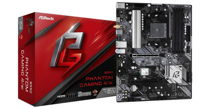 ASROCK B550 PHANTOM GAMING 4/AC (AM4) (D)