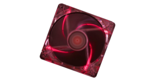 PC- Caselüfter XILENCE Performance C case fan 120 mm, transparent red LED, XPF120.TR