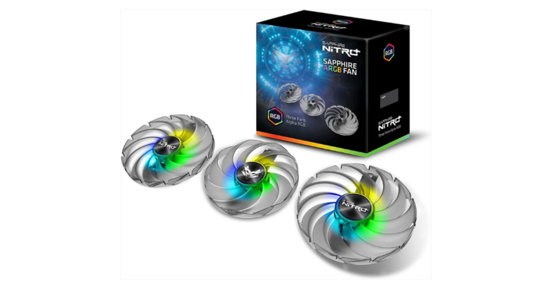 VGA Zubehör SAPPHIRE GEAR ARGB FAN (3 IN 1) FOR NITRO+ RX 6900/6800/6700 SERIES LITE