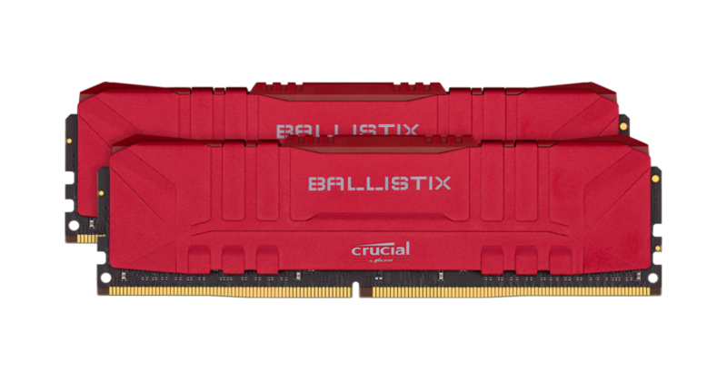 DDR4 16GB KIT 2x8GB PC 3200 Crucial Ballistix BL2K8G32C16U4R red