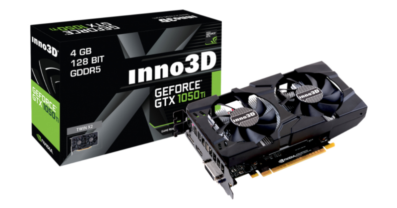 VGA Inno3D GeForce GTX 1050 Ti 4GB Twin X2