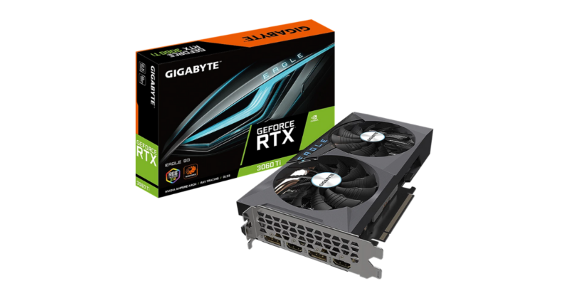 VGA Gigabyte GeForce RTX 3060 TI 8GB EAGLE 2.0 (LHR)